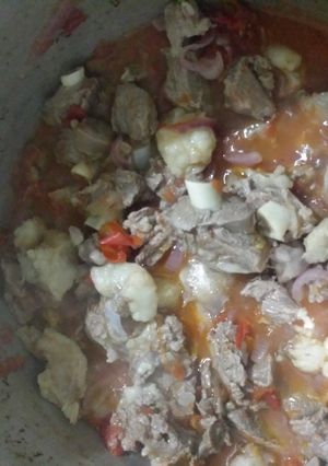 A picture of Mutton stew.