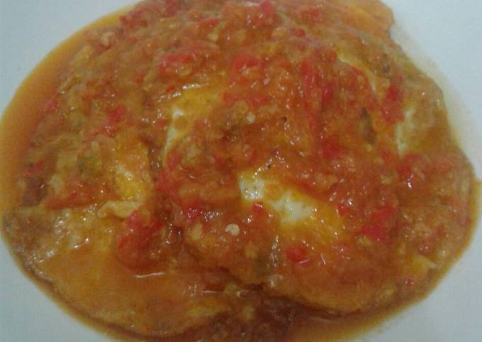 Resep Sambal  Telur  Ceplok   oleh Sw Cookpad