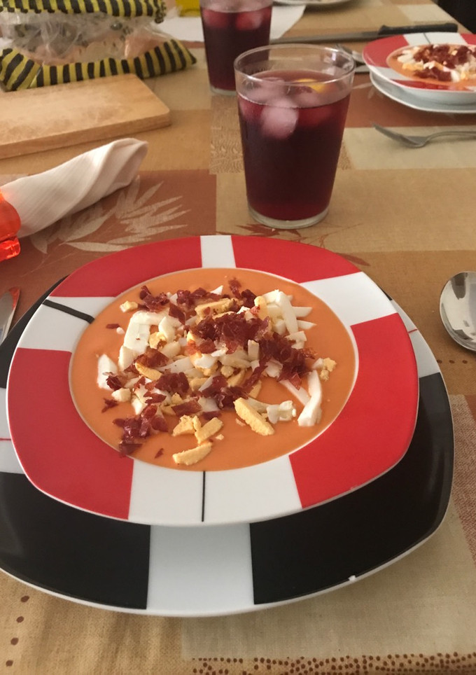 Una foto de Salmorejo de verdad