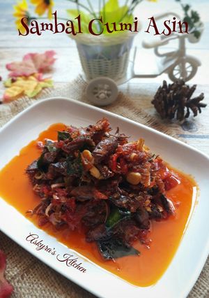 Foto resep Sambal Cumi Asin Ala Askyra's Kitchen