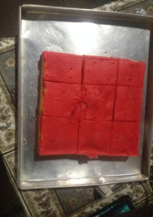 Foto resep Bolu kukus rainbow