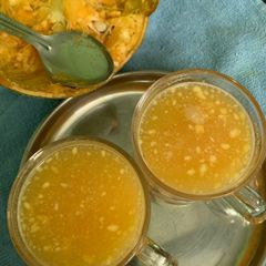 A picture of Bela Pana (Wood apple juice).