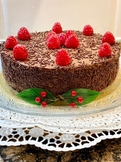 Foto principal de Tarta de queso con chocolate y ganache “sin gluten“