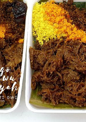 Foto resep Sego Krawu Komplit (Pakai 3 Macam Poyah Kelapa)