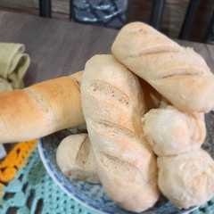 Una foto de Pan francés