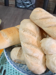 Una foto de Pan francés