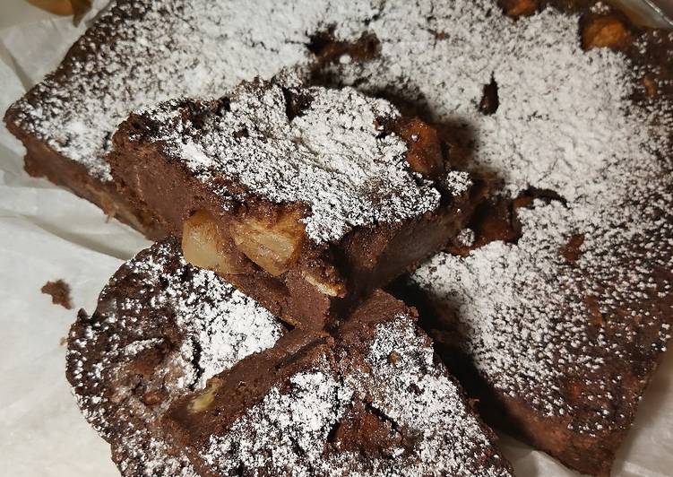 Torta di pane pere e cacao