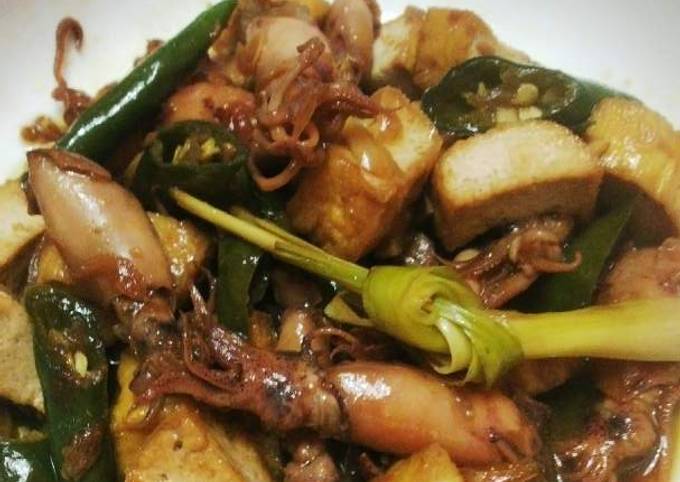 Resep Tahu Cumi Asin Bumbu Kecap Cabe Ijo Oleh Mila Savitri Cookpad