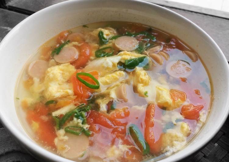 Resep: Sup Tomat Telur / Tan Hua Tang Menu Enak