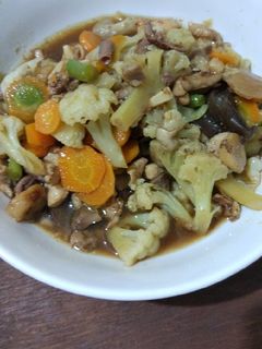 Foto resep Capjay hitam ala om chinse food