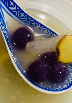 A picture of Hong Kong Sweet Potato Dessert with Sweet Potato Boba 🥳.