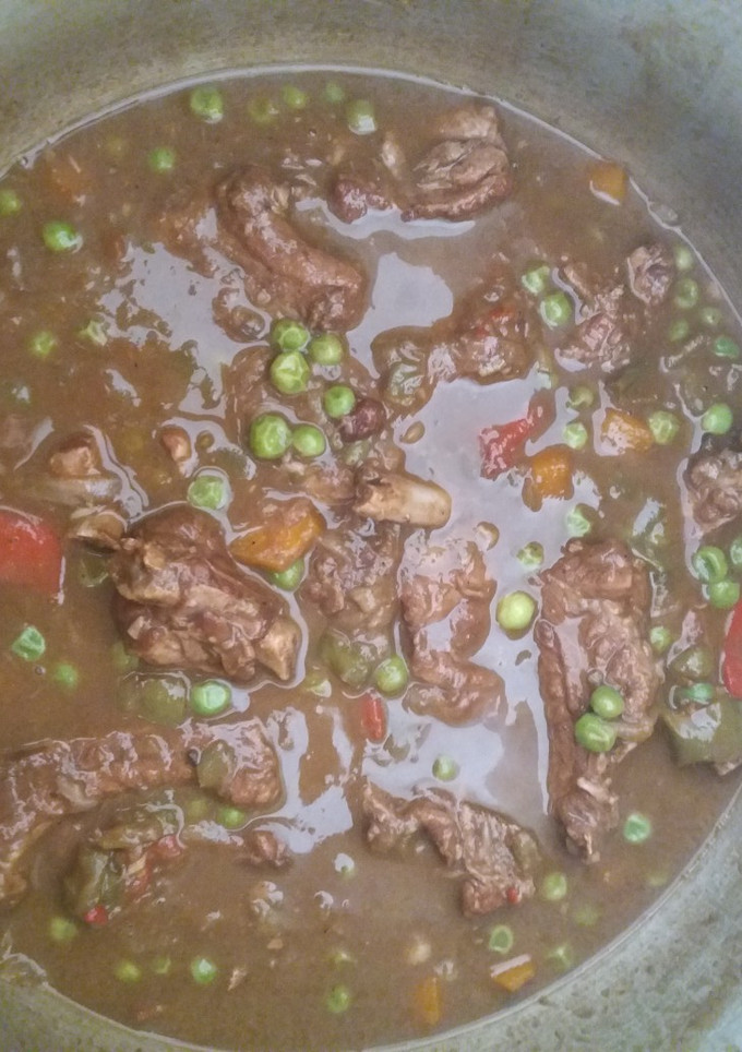 Una foto de Costillas con verdura