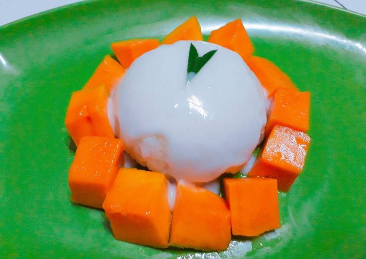 Resep Mango Sticky Rice (Ketan Mangga) Anti Gagal