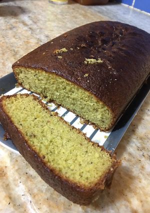 Una foto de Budín de arvejas con limón y semillas de anís