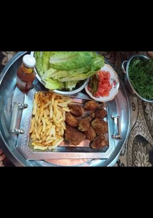 صورة لوصفة أطيب عشاء من أيدي دجاج مع بطاطا