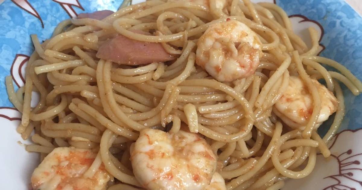 Resep Garlic Prawn Spaghetti resep nagita slavina oleh 