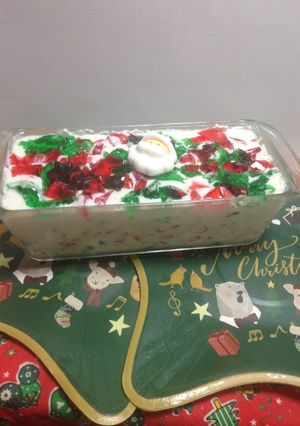 Una foto de Gelatina Mosaico Noche Buena Fresa, Limón, tres Leche!!