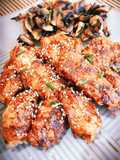 Pollo general Tso (chikitiki style). Pollo agripicante