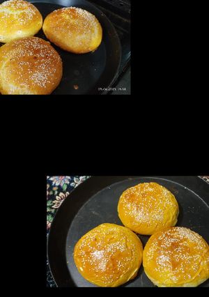 عکسی از دستور نان همبرگر