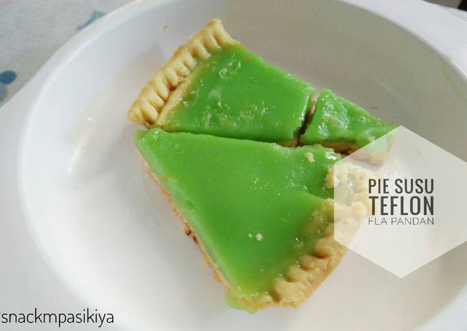 Resep Pie Susu Teflon Fla Pandan Oleh Anggraini Anggie Cookpad