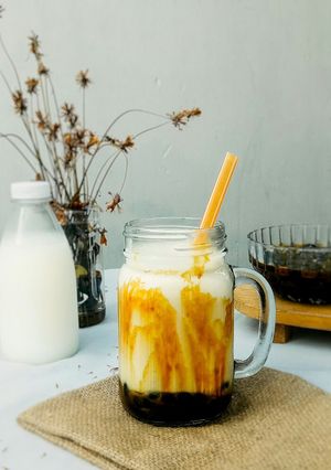 Foto resep Bobba Pearl Milk with Brown Sugar