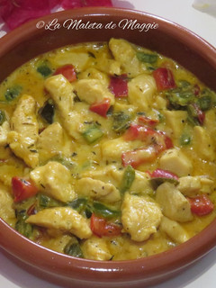 Una foto de Cazuela de pollo cremoso al curry