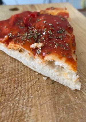 Una foto de Pizza