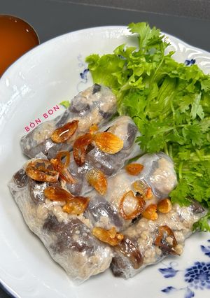 Hình của món Bánh Cuốn Bằng Bánh Tráng.