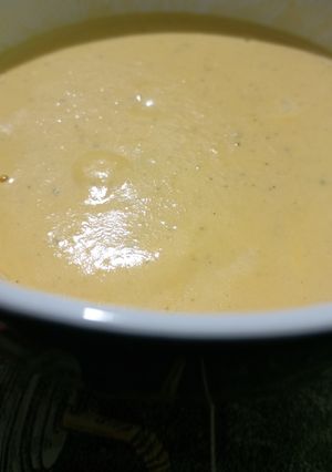 Una foto de Crema de zapallo