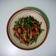 Oseng tempe dan kacang panjang