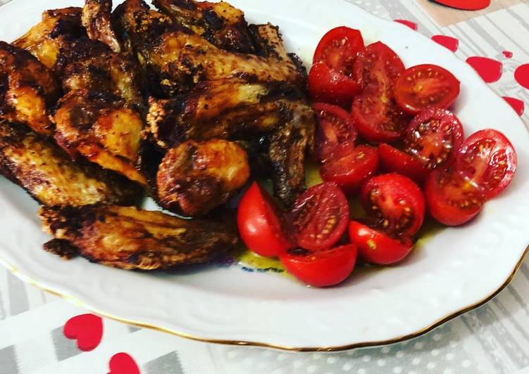 Alas de pollo adobadas