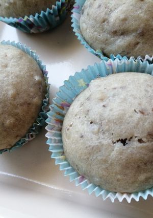 Zdjęcie przepisu Muffiny bananowe z orzechami.