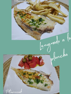 Una foto de Lenguado a la plancha con ajo y perejil