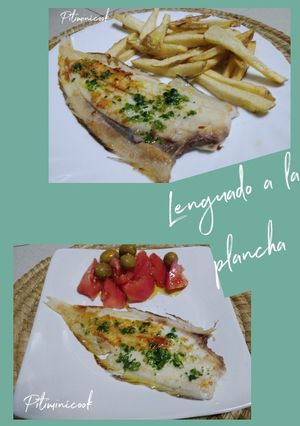 Una foto de Lenguado a la plancha con ajo y perejil