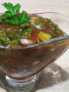 Фото Соус для шашлыка, купатов, колбасок, мяса.