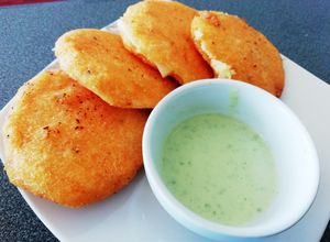 Una foto de Arepas de polenta
