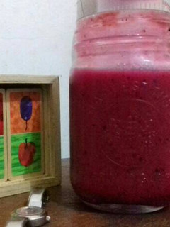 Foto resep Smothies buah naga mix alpukat