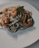 Spaghetti con camarones 🦐🦐🦐