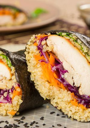 Una foto de Sándwich de quinoay filete de contramuslo