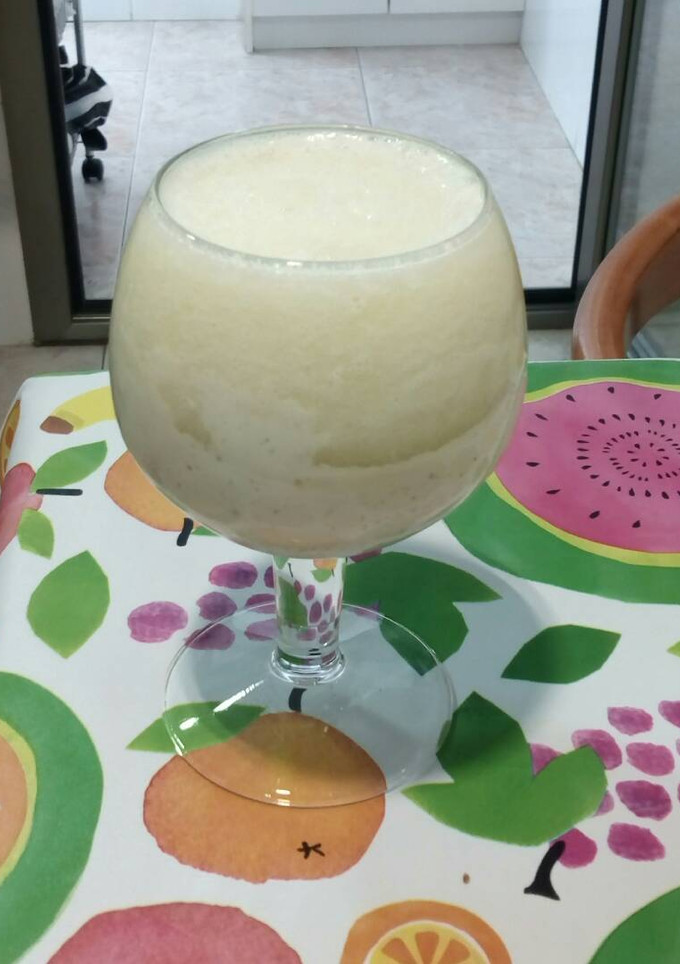 Una foto de Batido de melón con yogur griego