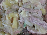 Pulpa de cerdo con piña al horno