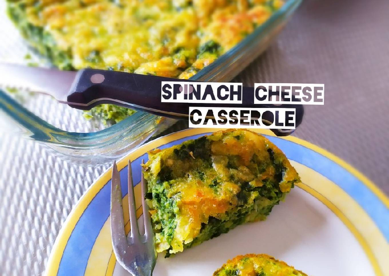 Spinach and cheese casserole