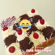 Cake hias simple lembut