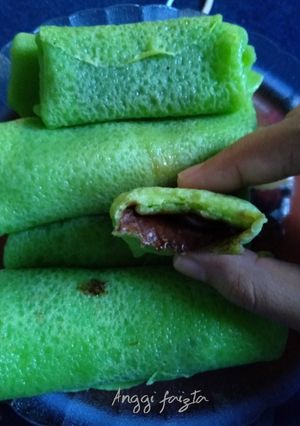 Foto resep Dadar Gulung Ijo Pisang Coklat