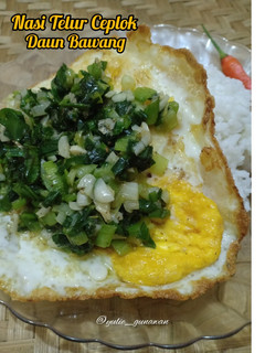 Foto resep Nasi Telur Ceplok Daun Bawang