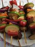Brochetas de res