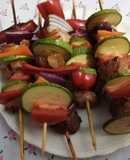 Brochetas de res
