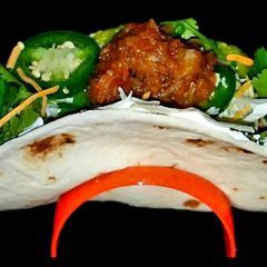 A picture of Mike's Pork Chili Verde Burritos.
