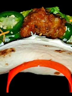 A picture of Mike's Pork Chili Verde Burritos.
