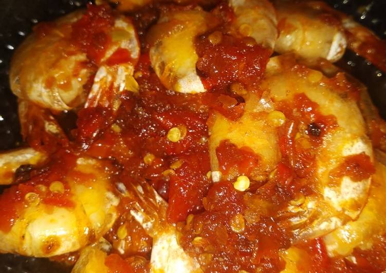 Resep Udang balado simpel mudah buatnya yang Menggugah Selera
